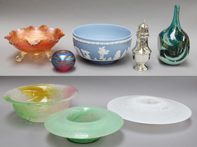 Lot 56 - A Mdina Glass Vase, Various Art Glass and A...
