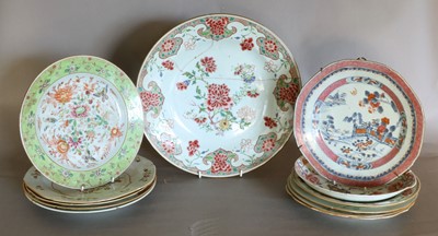 Lot 91 - Ten Various Chinese Porcelain Plates,...
