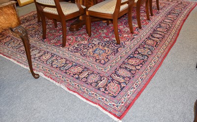 Lot 1113 - A Mashad Carpet, the raspberry field of vines...