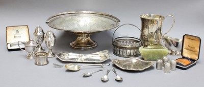 Lot 25 - A Selection of Items Consisting of: a sterling...