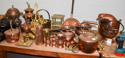 Lot 328 - A Collection of Victorian Copper and Brassware,...