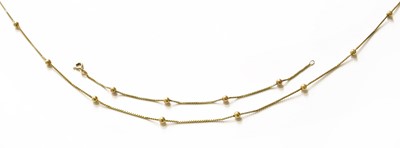 Lot 170 - A Fancy Link Necklace and Matching Bracelet,...