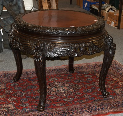 Lot 1308 - A Chinese Circular Centre Table, 118cm by 80cm