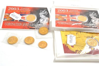 Lot 255 - Six full sovereigns and a half sovereign