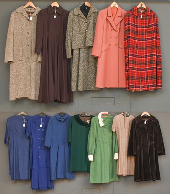 Lot 2084 - Circa 1950-60s Day Wear and Coats, comprising...