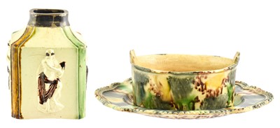 Lot 100 - A Whieldon Type Creamware Tea Canister, circa...