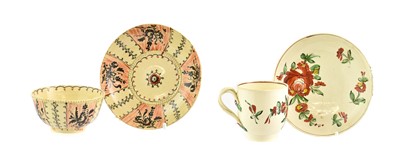Lot 55 - A Creamware Tea Bowl and Saucer, circa 1770,...