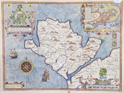 Lot 1014 - A John Speed Map of Anglesey