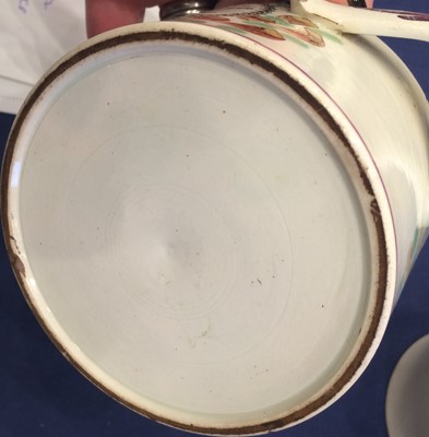 Lot 86 - A Creamware Mug, circa 1790, of cylindrical...