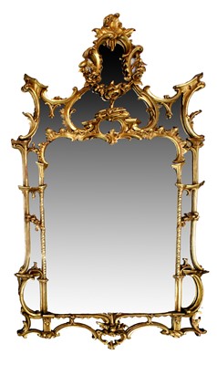 Lot 321 - A George II-Style Carved Giltwood Pier Glass,...