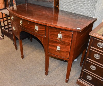 Lot 1213 - A 19th Century Mahogany Bowfront Sideboard,...