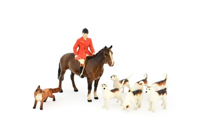 Lot 118 - Beswick Hunting Group Comprising: Huntsman...