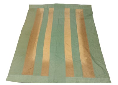 Lot 2128 - Early 20th Century Green and Cream Cotton...