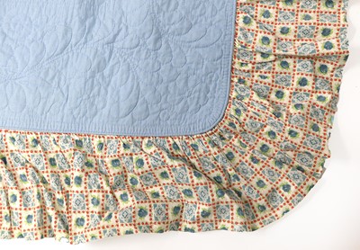 Lot 2104 - 20th Century Reversible Whole Cloth Quilt,...