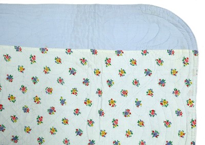 Lot 2104 - 20th Century Reversible Whole Cloth Quilt,...