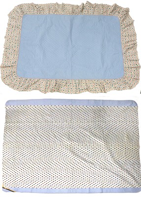 Lot 2104 - 20th Century Reversible Whole Cloth Quilt,...