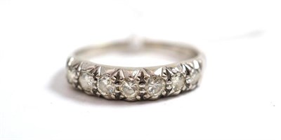 Lot 270 - A diamond seven stone ring, total estimated diamond weight 0.70 carat approximately