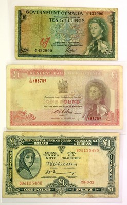 Lot 580 - A Collection of 70+ World Banknotes,...