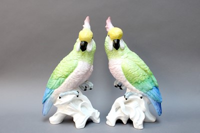 Lot 39 - A Pair of Crown Staffordshire Porcelain Models...