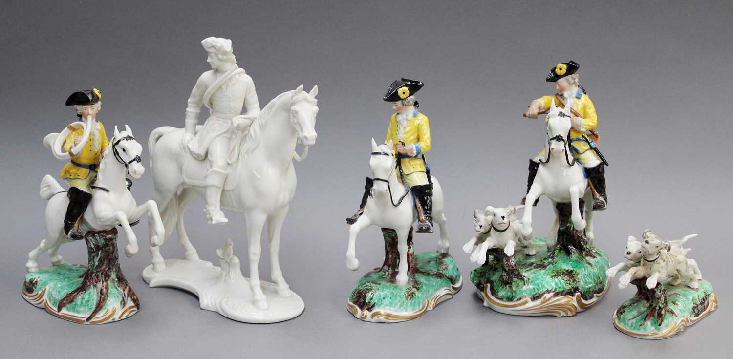 Lot 244 - A Group of Four Nymphenburg Porcelain Hunting...