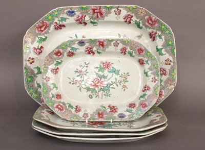 Lot 147 - A Spode New Stone Dinner Service, printed and...