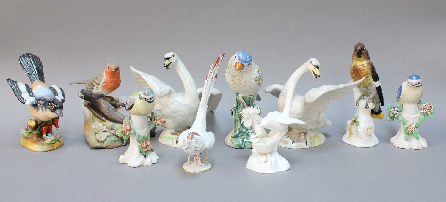 Lot 37 - A Collection of Ceramic Bird Models, including:...