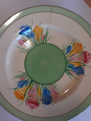 Lot 248 - A Clarice Cliff Spring Crocus Pattern Tea and...
