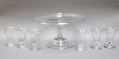 Lot 47 - A Glass Tazza, circa 1780, with dished top,...