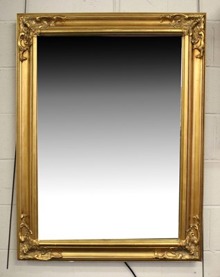 Lot 1408 - A 1920's Oak Framed Mirror, A Sectional Arched...