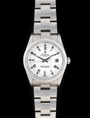 Lot 2260 - Rolex: A Stainless Steel Automatic Calendar...