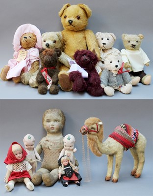 Lot 300 - Assorted 20th Century Teddy Bears and Soft...