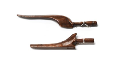 Lot 2153 - Two Late 19th Century Gull Wing Fruitwood...