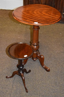 Lot 1443 - A 19th Century Mahogany Tripod Table, 50cm by...