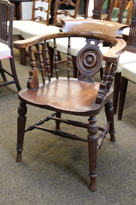 Lot 1394 - An Elm Smokers Bow Chair