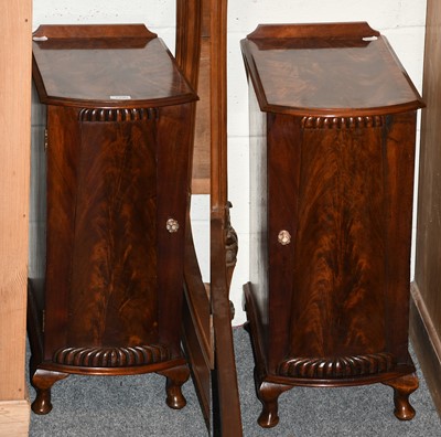 Lot 1290 - A Pair of Mahogany Sideboard Pedestals,...