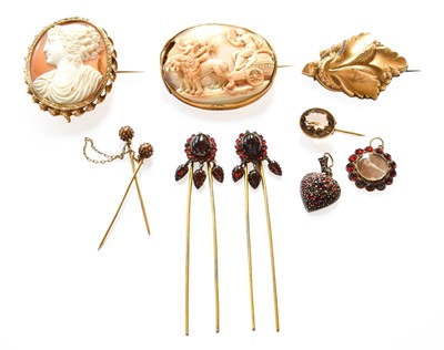 Lot 115 - A Small Quantity of Jewellery, including two...