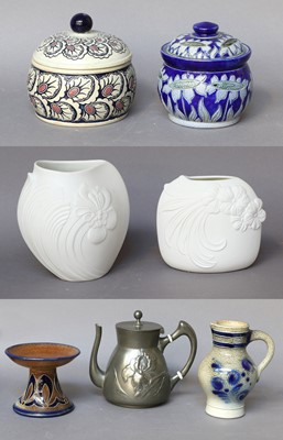 Lot 171 - Two Kaiser Porcelain Vases, Kaiser Kayserzinn...
