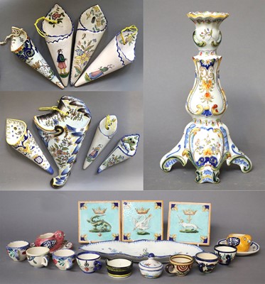 Lot 184 - A Collection of Quimper and other Faience,...