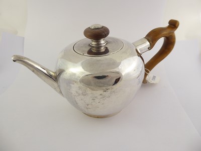 Lot 2134 - A George II Provincial Silver Teapot