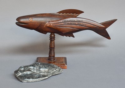 Lot 98 - A Souvenir Carved Model of a Fish, from...