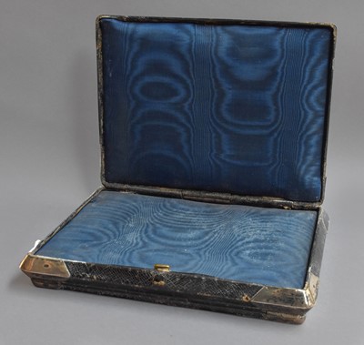 Lot 126 - A Victorian Silver-Mounted Leather...