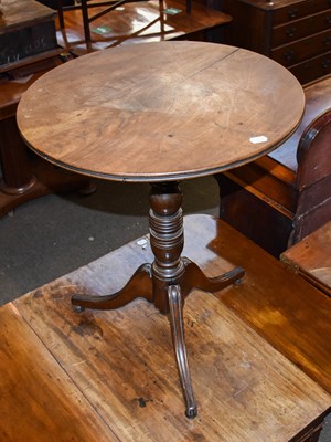 Lot 1356 - A George III Mahogany Fold Over Tea Table,...