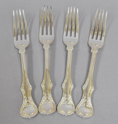Lot 90 - A Set of Four Victorian Silver Table-Forks,...