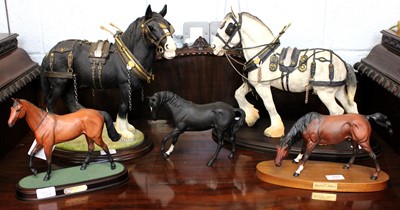 Lot 291 - Royal Doulton Horses, comprising: "Red Rum",...