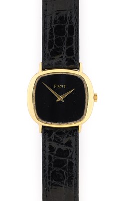 Lot 2387 - Piaget: An 18 Carat Gold Wristwatch, signed...