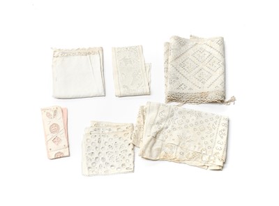 Lot 2134 - 19th Century Linen Whitework comprising an...