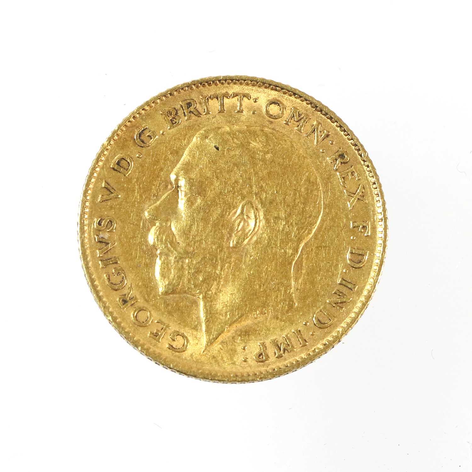 Lot 288 - George V, Half Sovereign 1911, obv. bare head...