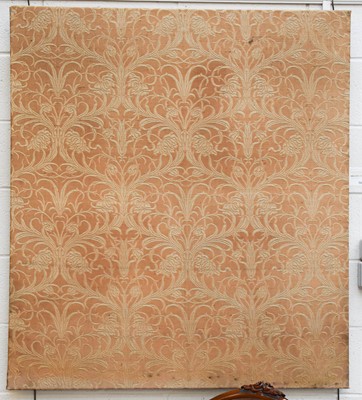 Lot 1112 - An Arts & Crafts Fabric Panel, woven with...