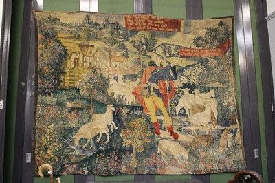 Lot 1096 - A Machine Made Tapestry, in 16th century style,...