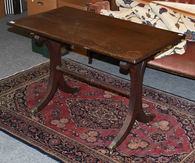 Lot 1316 - A 19th Century Oak Side Table, the twin...